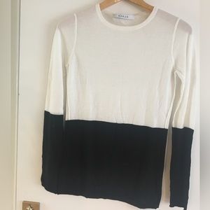 KOKUN colorblock sweater Sz XS
